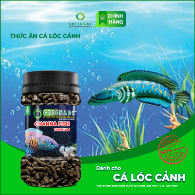 Thức ăn Cá Lóc Cảnh bổ sung dinh dưỡng GREENABC - Phát triển khung xương, màu sắc, tăng độ sung - Hộp 65g