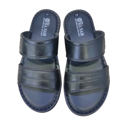 Dép Nam Quai Ngang Da Bò Thật TiTi ĐÔ Cao Cấp DNA2154d