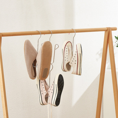 Combo 5 Móc Inox Treo Phơi Giày Dép, Quần Áo - Giá Treo Giày Inox 304 Không Gỉ Dày