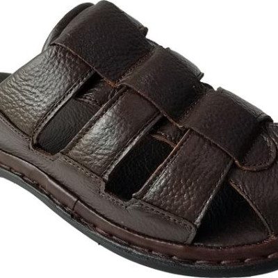 Dép Nam Bít Đầu Da Bò BIGGBEN Cao Cấp DN255