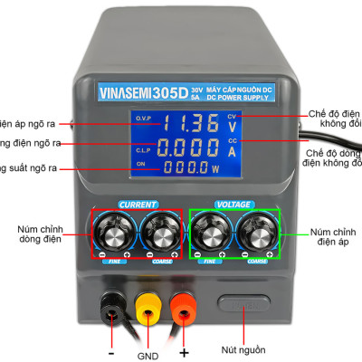 Vinasemi 305D Máy Cấp Nguồn DC 30V 5A Hàng Chính Hãng
