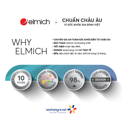 Chảo chống dính Full induction Elmich Hera EL8248 đương kính 28cm miệng chống văng dầu - Hàng chính hãng