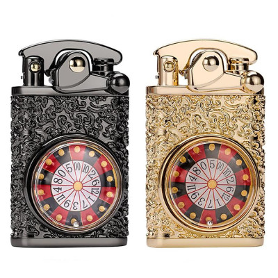 Vỏ Hộp quẹt xăng đá Zorron Z592-613 cối xoay hoa văn