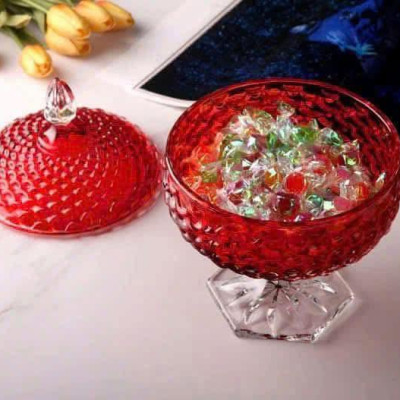 Chân Bồng Pha Lê Có Nắp 16cm - Sang Trọng & Rực Rỡ hàng chính hãng