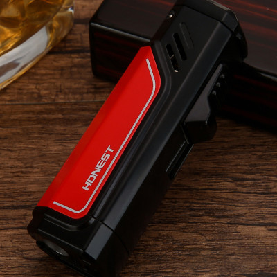 Vỏ Hột Quẹt Bật Lửa Gas Honets BCZ-784 Khò 3 Tia Mạnh Mẽ Có Đục Xi Gà - Nhiều Màu