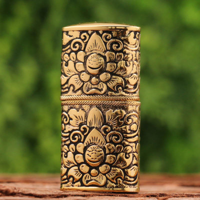 Vỏ Hột Quẹt Bật Lửa Xăng Đá Zorro Z531 Thiết Kế Nhỏ Gọn Tiện Lợi Họa Tiết Hoa Văn - Dùng Xăng Bấc Đá Cao Cấp