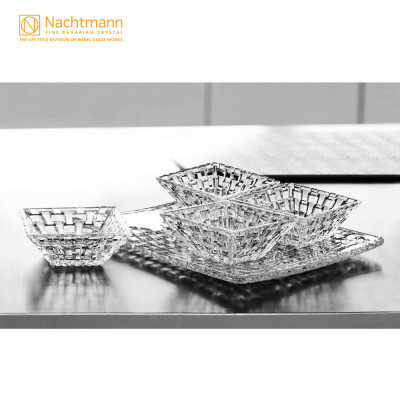 Bộ đĩa & khay pha lê Nachtmann Bossa Nova 5 món - Hàng chính hãng Đức