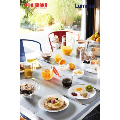 Đĩa Chấm Thủy Tinh Luminarc Diwali Trắng 11cm - N3977 - Bộ 6 đĩa