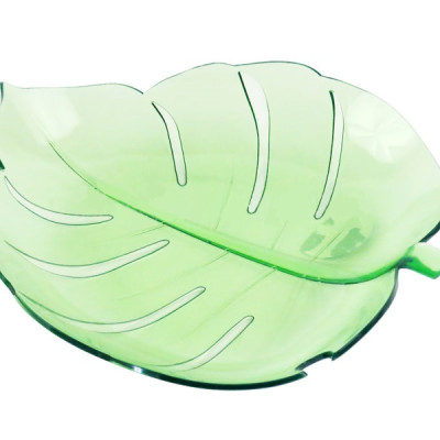 Đĩa nhựa pha lê hình chiếc lá Yamada Monstera có thiết kế trang nhã, sang trọng- nội địa Nhật Bản