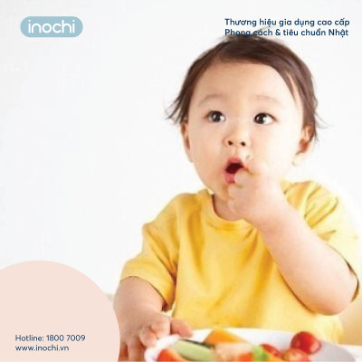 Bộ Đồ Ăn Dặm Cho Trẻ Em Amori Đạt Tiêu Chuẩn Xuất Nhật Bản , EU Đảm Bảo An Toàn Tuyệt Đối Cho Trẻ - Chính Hãng Inochi ( Tặng kèm khăn lau đa năng pakasa) 