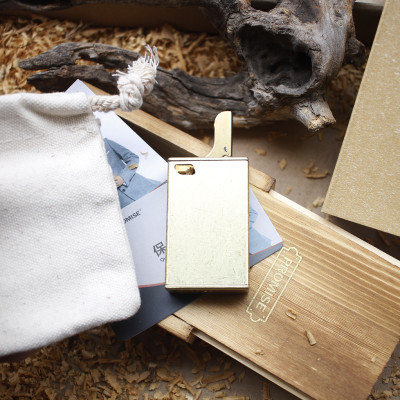 Vỏ Hột Quẹt Bật Lửa Xăng Đá Promise BN115 Thiết Kế Đẹp Độc Lạ - Dùng Xăng Bấc Đá Cao Cấp