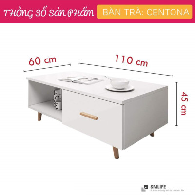 Bàn sofa hiện đại thiết kế tiện lợi SMLIFE Centona