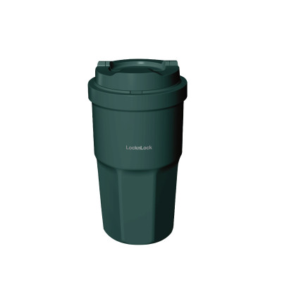 Ly giữ nhiệt LocknLock 460ml Coffee Tumbler màu xanh lá - LHC3329DGRN - Hàng chính hãng, thép không gỉ 316L - JoyMall