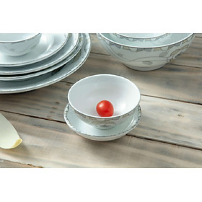 Bát sứ hoa hồng bạc đựng chè sứ cao cấp Long Phương