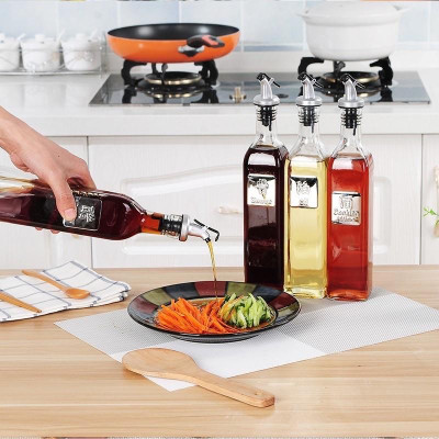 Vòi Rót Dầu Ô Liu, Nước Tương, Nước Mắm, Có Nắp Chặn Tiện Dụng Khi Nấu Ăn, Vòi Rót Rượu Nắp Cao Su Chắc Chắn. TakyHome 5230