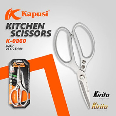 Kéo làm bếp Kéo Nhật đa năng Kapusi JAPAN SK5 siêu sắc bén, kéo cắt gà, cắt thịt, cắt rau củ 