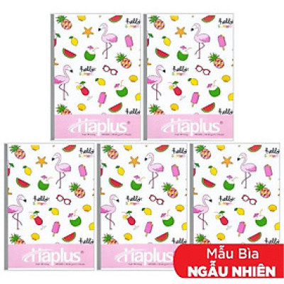 Combo 5 Tập Fruit Kẻ Ngang 120 Trang ĐL 58-60g/m2 - Haplus 5662 (Mẫu Màu Giao Ngẫu Nhiên)