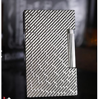 Vỏ Hột Quẹt Bật Lửa Upon D197T Họa Tiết Kẻ Chéo Cực Chất - Dùng Ga Đá Cao Cấp