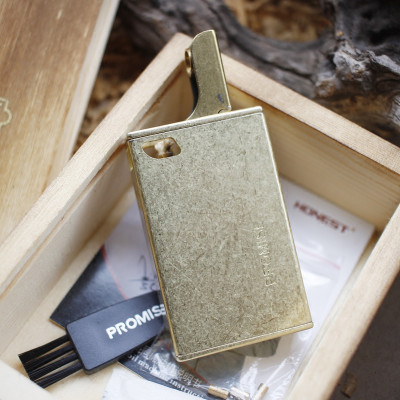 Vỏ Hột Quẹt Bật Lửa Xăng Đá Promise BN115 Thiết Kế Đẹp Độc Lạ - Dùng Xăng Bấc Đá Cao Cấp