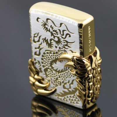 Vỏ Hột Quẹt Bật Lửa Xăng Đá  Thiết Kế Họa Tiết Móng Rồng  Đẹp Độc Lạ ( Giao Màu Ngẫu Nhiên )