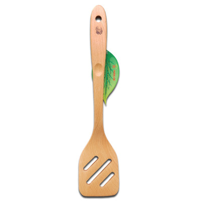 Sạn Xào 3 Rãnh Chiên Xào Thức Ăn - Sạn Gỗ TL39 Cán Dài  ( 35 x 8 cm ) - Đồ Gỗ Nhà Bếp Thương Hiệu Trường Sơn