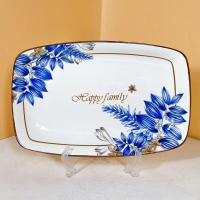 Bộ Bát Đĩa Cao Cấp Gosu Phong Cách Lá Xanh, họa tiết sắc nét độc đáo