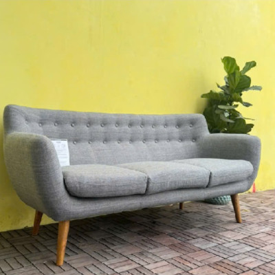 Sofa băng bọc nỉ SM26CT Juno Sofa KT Ngang 183 x Sâu 79 x Cao 46 / 84 cm - Màu xám 