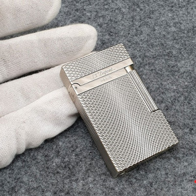 Vỏ Hột Quẹt Bật Lửa Upon D112T, Họa Tiết Lượn Sóng Màu Bạc - Dùng Ga Đá Cao Cấp