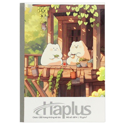 Tập Haplus Olala - Kẻ Ngang - 200 Trang 70gsm - Hải Tiến 6874 (Mẫu Bìa Giao Ngẫu Nhiên)
