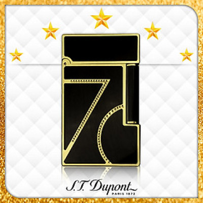 Vỏ Hột Quẹt Bật Lửa Upon Super Cao Cấp D210V Họa Tiết Sơn Mài Khắc Hình Khối Màu Vàng - Dùng Gas Đá Cao Cấp