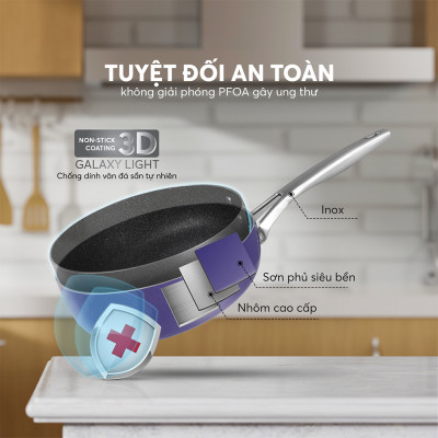 Chảo chống dính Full induction Elmich Hera EL8246 size 24cm