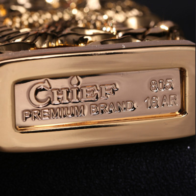 Vỏ Hột Quẹt Bật Lửa Hộp Quẹt Xăng Đá Chief CF-0985Y Họa Tiết Rồng Mắt Đỏ - Dùng Xăng Bấc Đá Cao Cấp