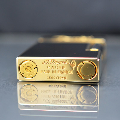 Vỏ Hột Quẹt Bật Lửa Upon Super Cao Cấp Bản Giới Hạn D196V Màu Đen Viền Vàng Đẹp, Độc Lạ - Dùng Gas Đá Cao Cấp