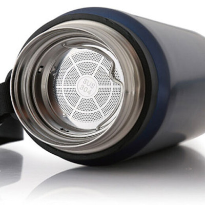 Bình Giữ Nhiệt 800ml Lock&Lock Vacuum Bottle LHC6180 - Hàng Chính Hãng, Bằng Thép Không Gỉ, Có Lưới Lọc Trà Bằng Inox, Mức Giữ Nhiệt Vượt Trội Tặng Kèm Ống Hút Inox