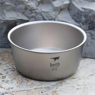 Chén ăn cách nhiệt 2 lớp Titanium Keith Ti5322 - 550ml