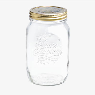 Hũ thủy tinh 1000 ml Quattro Invetro Ý - Hàng Chính Hãng