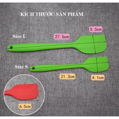 Dụng Cụ Làm Bánh Spatula Phới Trộn Bột, Phới Dệt Silicon