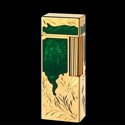 Vỏ Hột Quẹt Bật Lửa Gas Đá 16B02 Họa Tiết Sơn Mài Hoa Văn Hoàng Gia Dùng Gas Đá Cao Cấp - Nhiều Màu