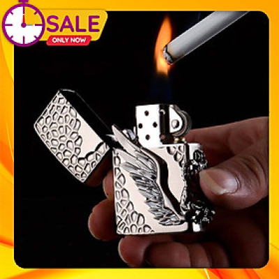 Vỏ Hột Quẹt Bật Lửa Xăng Đá Zorro Z9837 Họa Tiết emblem gõ búa - Dùng Xăng Bấc Đá Cao Cấp