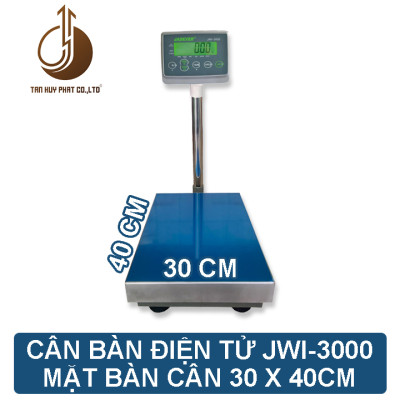 Cân Bàn Điện Tử JWI-3000 - Mặt Bàn Cân 300x400MM 