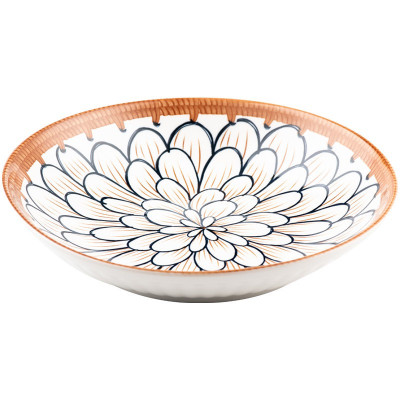 Bộ bát đĩa gốm sứ phong cách Nhật Bản họa tiết trang nhã 11 món kèm hộp - Bộ chén bát decor siêu xinh