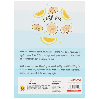 Tập Học Sinh Bánh Việt - Miền Nam - 4 Ô Ly - 96 Trang 80gsm - The Sun 04 - Bánh Pía