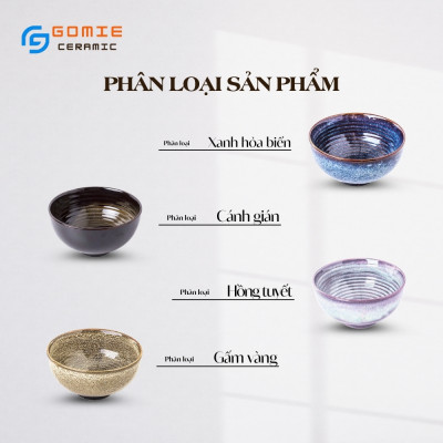 Bát Tô Sâu 17x9.5cm 4 Men Tuyệt Đẹp - Bát Tô Cup Có 4 Màu Men Cao Cấp