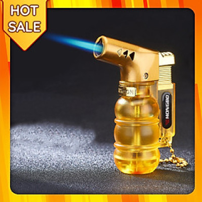 Vỏ Hột Quẹt Bật Lửa Khò Gas 1 Tia Kiêm Móc Khóa Tiện Lợi Hongbo HB853 Thiết Kế Đẹp Độc Lạ - Giao Màu Ngẫu Nhiên