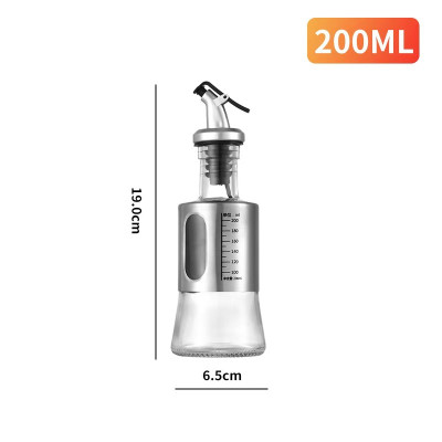 Bình Rót Gia Vị Dầu Ăn, Nước Mắm  200ML – Chai Thủy Tinh Bọc Inox Sang Trọng