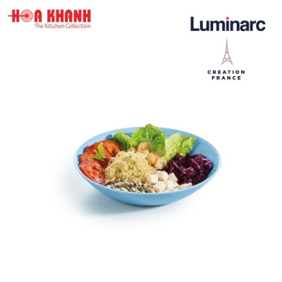 Đĩa Thủy Tinh Luminarc Diwali Light Blue 27cm đựng thức ăn, kháng vỡ, chịu nhiệt - Bộ 3 đĩa - P2015