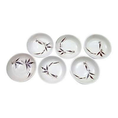 Hộp 5 Đĩa Muối Trúc Gốm Sứ Bát Tràng D803 (9cm)