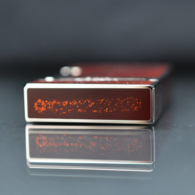 Vỏ Hột Quẹt Bật Lửa Upon Gas Đá D07T Họa Tiết Sơn Mài Kim Tuyến In logo Đẹp Độc Lạ - Dùng Gas Đá Cao Cấp