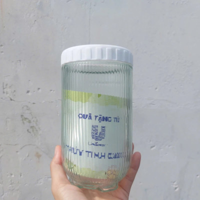 Combo 05 Hũ Thủy Tinh Vân Sọc, Lọ Thủy Tinh Nắp Vặn Đựng Gia Vị, Thực Phẩm 900ml - HÀNG CHÍNH HÃNG MINIIN