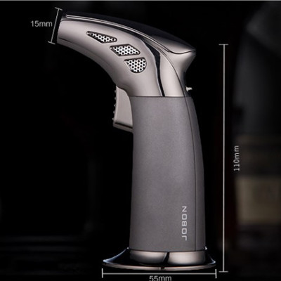 Vỏ Hột Quẹt Bật Lửa Khò 1 Tia Jobon ZB-968 Để Bàn Cao Cấp, Có Khóa Rảnh Tay - Dùng Gas